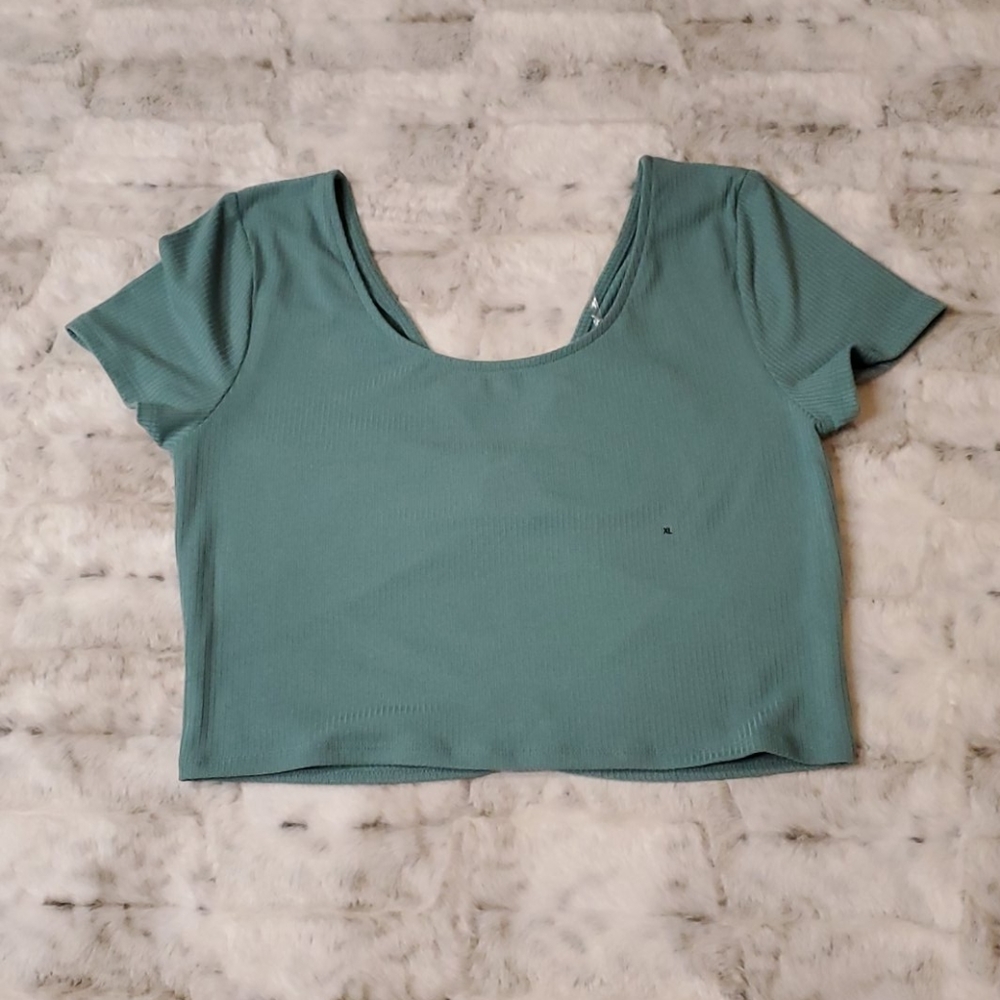 Open Back Crop Top